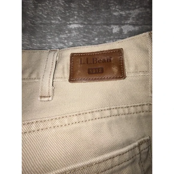 L.L. Bean 100% Cotton Men's‎ 1912 Tan Jeans 40x32 Classic Denim  Tan Jeans - Picture 11 of 12